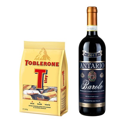 Antario Barolo 75cl Red Wine With Toblerone Tinys 248g
